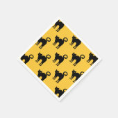 Serviette En Papier Papier Motif Halloween noir Chat (Coin)