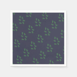 Serviette En Papier Papier Motif Lucky Green Fern Napkin