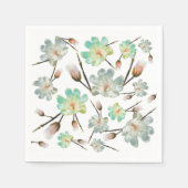 Serviette En Papier Papier Motif Magnolia Napkin (Devant)