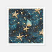 Serviette En Papier Papier Motif Ocean Starfish (Devant)