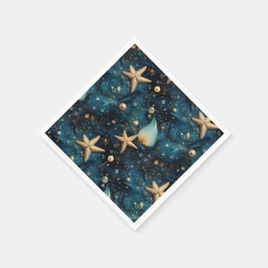 Serviette En Papier Papier Motif Ocean Starfish (Coin)