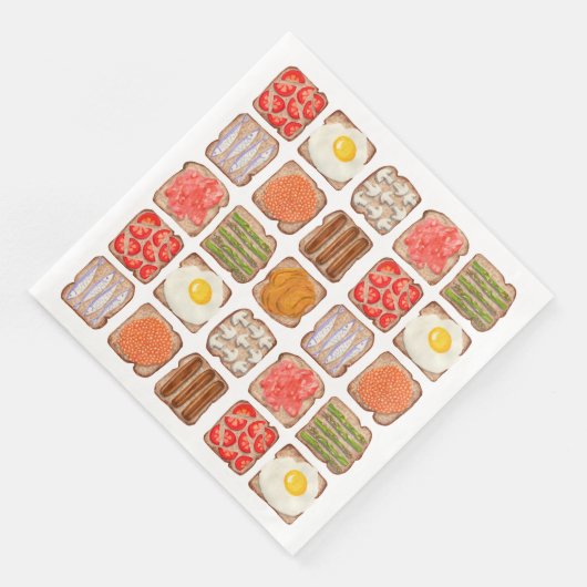 Serviette En Papier Papier Motif pour petit-déjeuner (Coin)