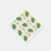 Serviette En Papier Papier Motif rétro atomique mobile (Coin)