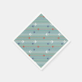 Serviette En Papier Papier Motif Retro Avion (Coin)