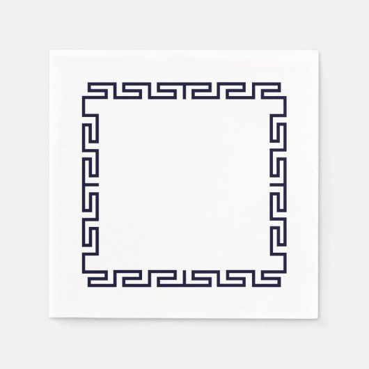 Serviette En Papier Papier "Mykonos" (Devant)