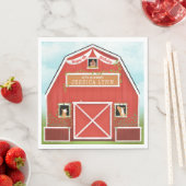 Serviette En Papier Papier Napkin (En situation)