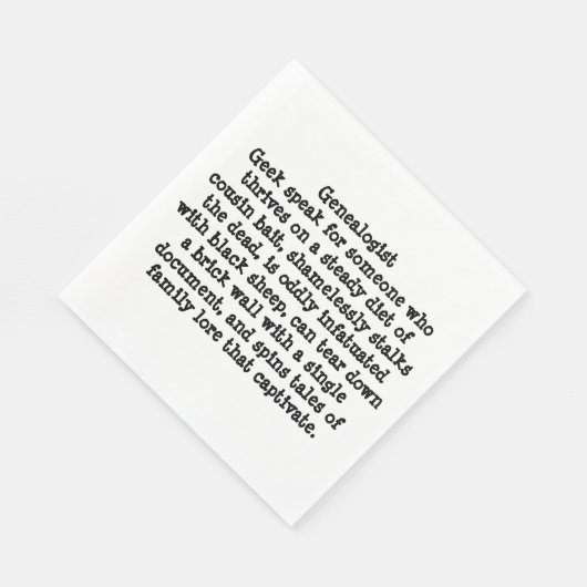 Serviette En Papier Papier Napkin (Coin)