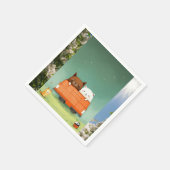Serviette En Papier Papier Napkin (Coin)