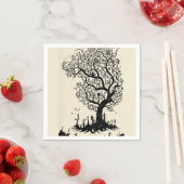 Serviette En Papier Papier Napkin (En situation)