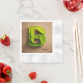 Serviette En Papier Papier Napkin (En situation)