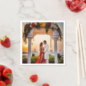 Serviette En Papier Papier Napkin (En situation)