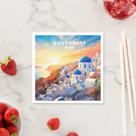 Serviette En Papier Papier Napkin (En situation)