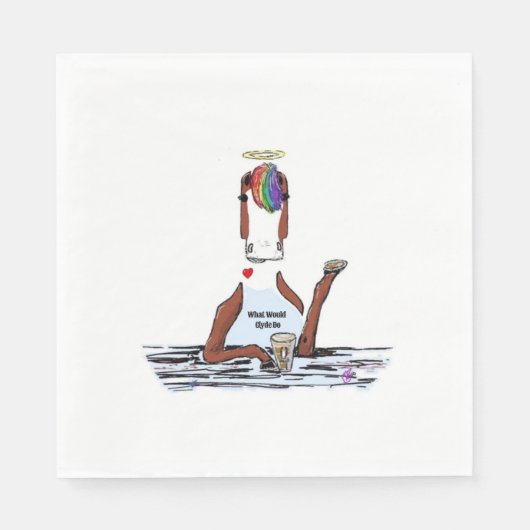 Serviette En Papier Papier Napkin (Devant)