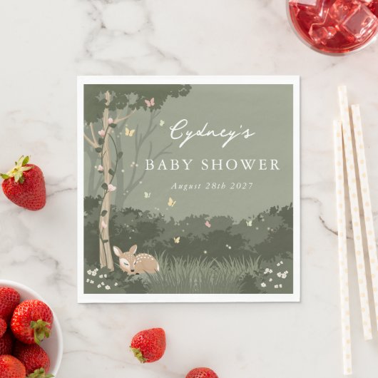 Serviette En Papier Papier Napkin (En situation)