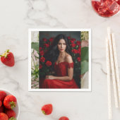 Serviette En Papier Papier Napkin (En situation)