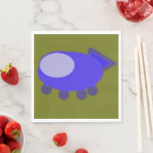 Serviette En Papier Papier Napkin (En situation)