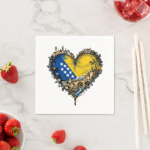 Serviette En Papier Papier Napkin (En situation)