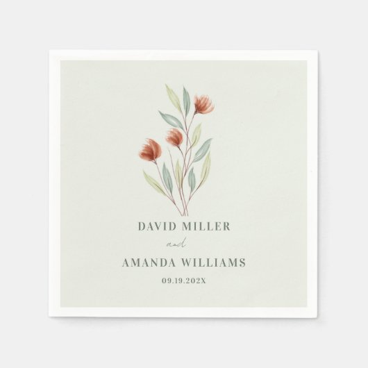 Serviette En Papier Papier Napkin (Devant)