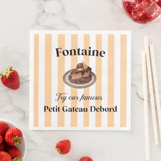 Serviette En Papier Papier Napkin (En situation)