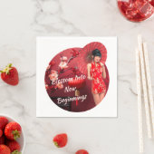 Serviette En Papier Papier Napkin (En situation)