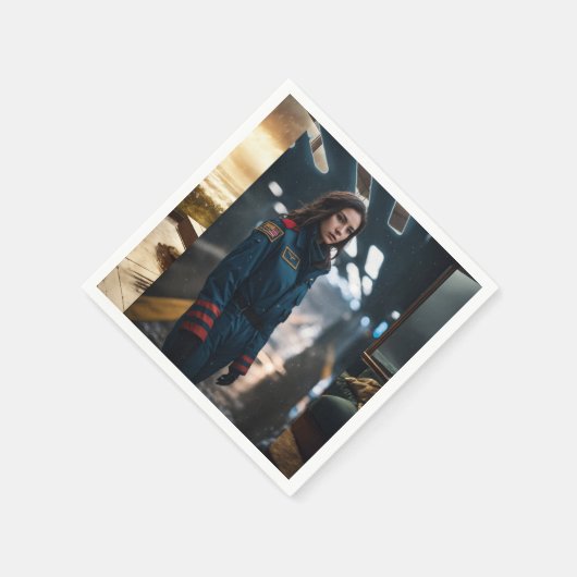 Serviette En Papier Papier Napkin (Coin)