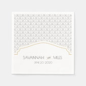 Serviette En Papier Papier Napkin (Devant)