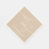 Serviette En Papier Papier Napkin (Coin)