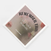 Serviette En Papier Papier Napkin (Coin)