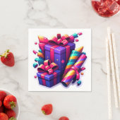 SERVIETTE EN PAPIER PAPIER NAPKIN (En situation)