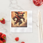 Serviette En Papier Papier Napkin (En situation)