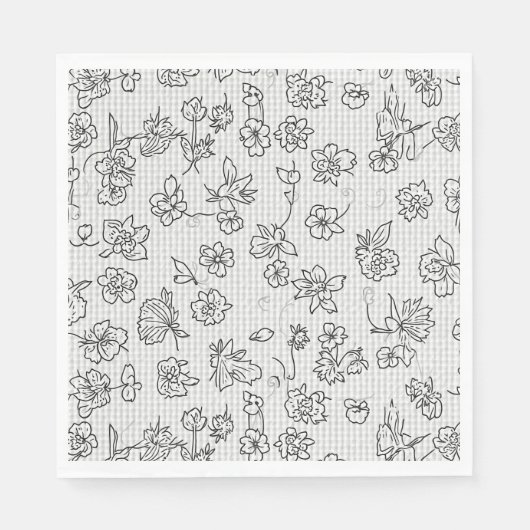 Serviette En Papier Papier Napkin (Devant)