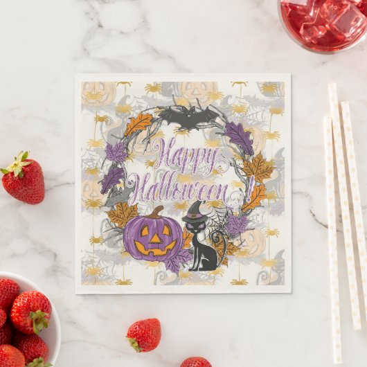 Serviette En Papier Papier Napkin (En situation)