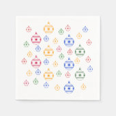 Serviette En Papier Papier Napkin - Arbre de Noël Ornements (Devant)