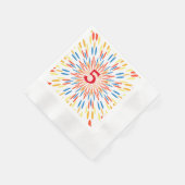Serviette En Papier Papier Napkin avec conception abstraite Age 5 (Coin)