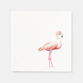 Serviette En Papier Papier Napkin avec Flamant rose rose (Devant)
