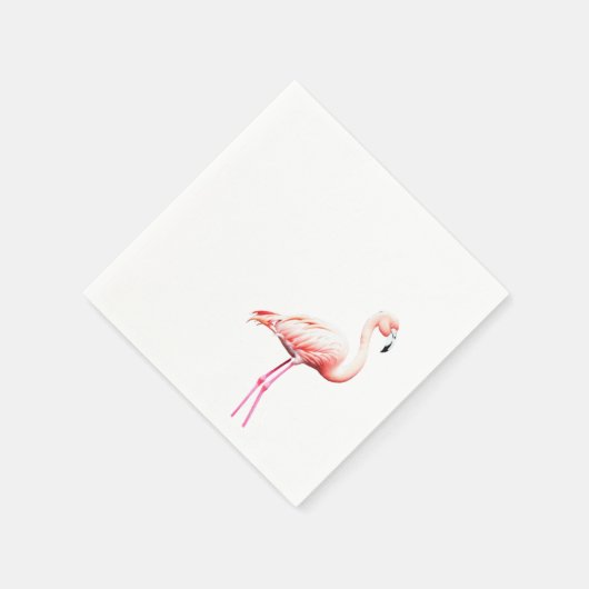 Serviette En Papier Papier Napkin avec Flamant rose rose (Coin)