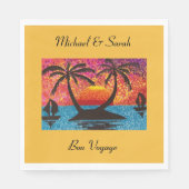 Serviette En Papier Papier Napkin - Bon Voyage (Devant)