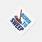 Serviette En Papier Papier Napkin 'Born To Sweep' (Coin)