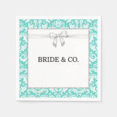 Serviette En Papier Papier Napkin Bride & Co. (Devant)