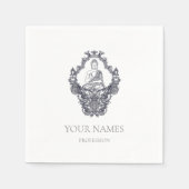 SERVIETTE EN PAPIER PAPIER NAPKIN : BUDDHA (Devant)