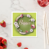 Serviette En Papier Papier Napkin Bunco Bon - Boho ou Bohemian (En situation)