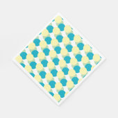 Serviette En Papier Papier Napkin - Cercles pastel chevauchement (Coin)