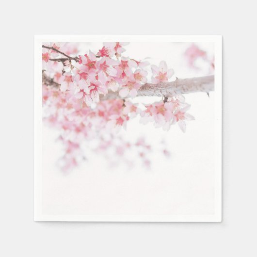 SERVIETTE EN PAPIER PAPIER NAPKIN : CHERRY BLOSSOM (Devant)