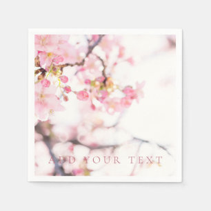 SERVIETTE EN PAPIER PAPIER NAPKIN : CHERRY BLOSSOM BRANCHE