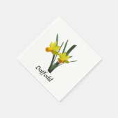 Serviette En Papier Papier Napkin - Daffodique (Coin)