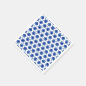 Serviette En Papier Papier Napkin - Fleurs stylisées dans les lignes (Coin)