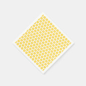 Serviette En Papier Papier Napkin - Flores Jaunes (Coin)