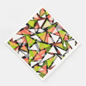 Serviette En Papier Papier Napkin Formes triangles géométriques sans s (Coin)