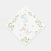 Serviette En Papier Papier Napkin Genre Reveval Party (Coin)