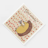 Serviette En Papier Papier Napkin Hedgehog Matin (Coin)
